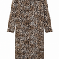 Leopard Print Maxi Shirt Dress