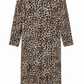 Leopard Print Maxi Shirt Dress