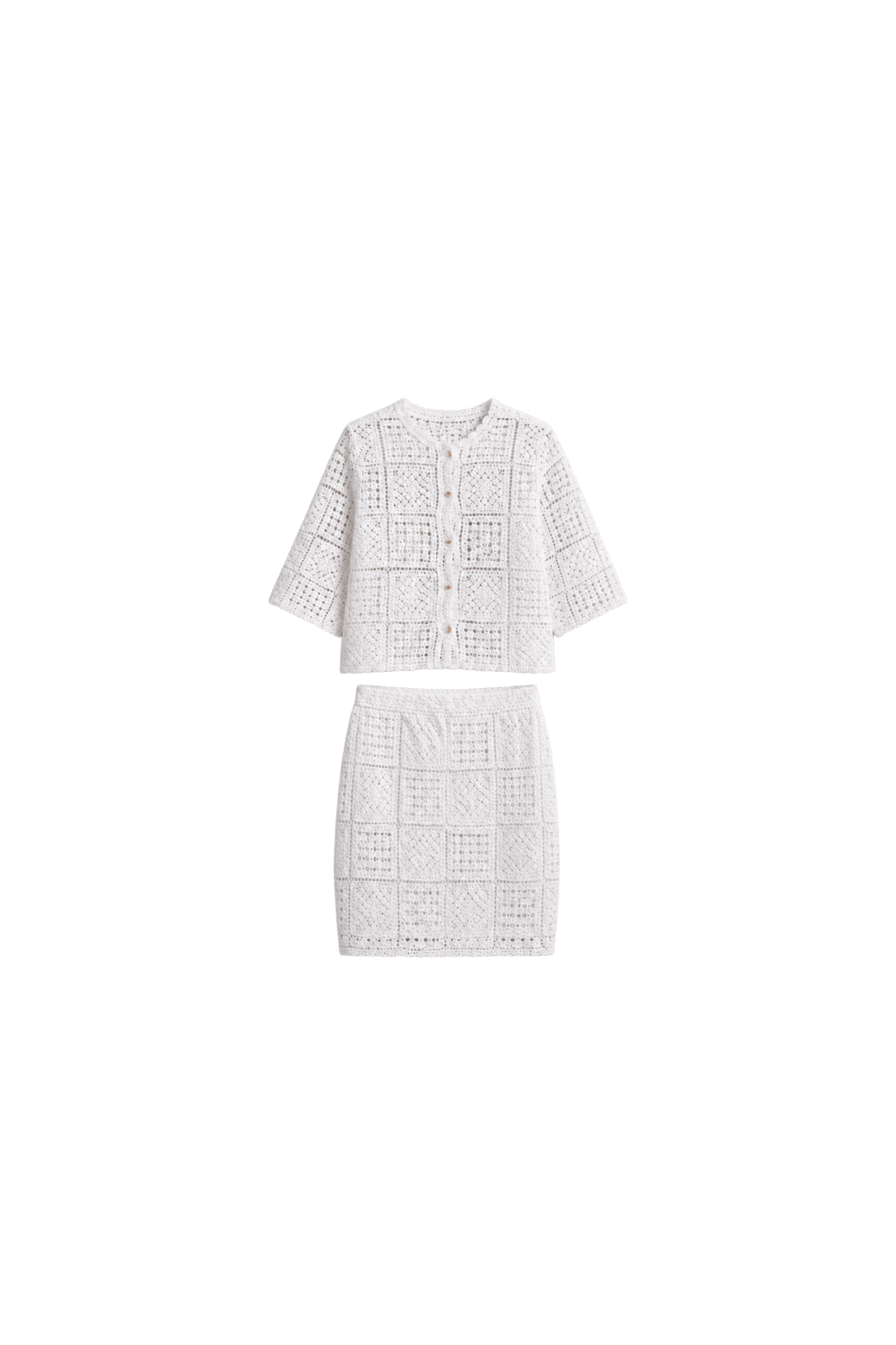Boho Crochet Co-ord Set