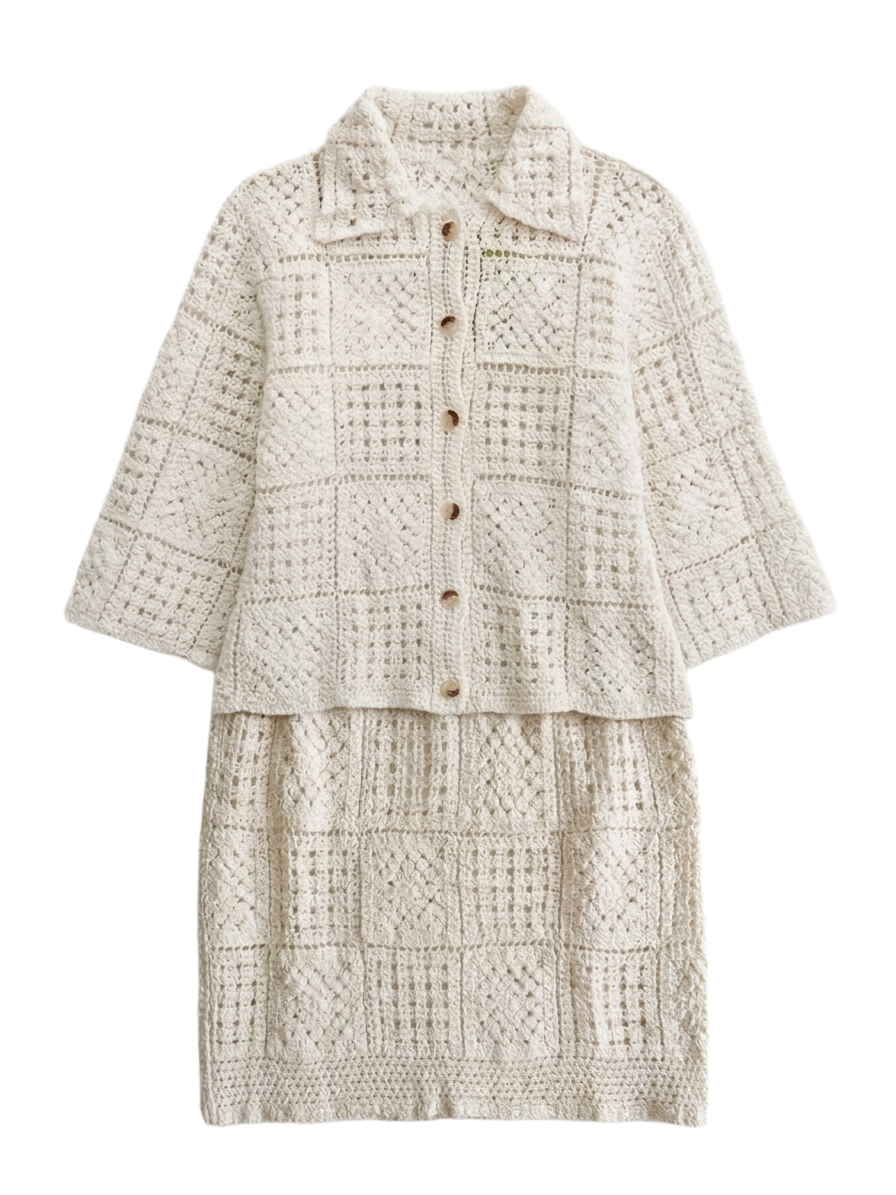 Boho Crochet Co-ord Set
