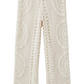 Embroidered Crochet Beach Pants