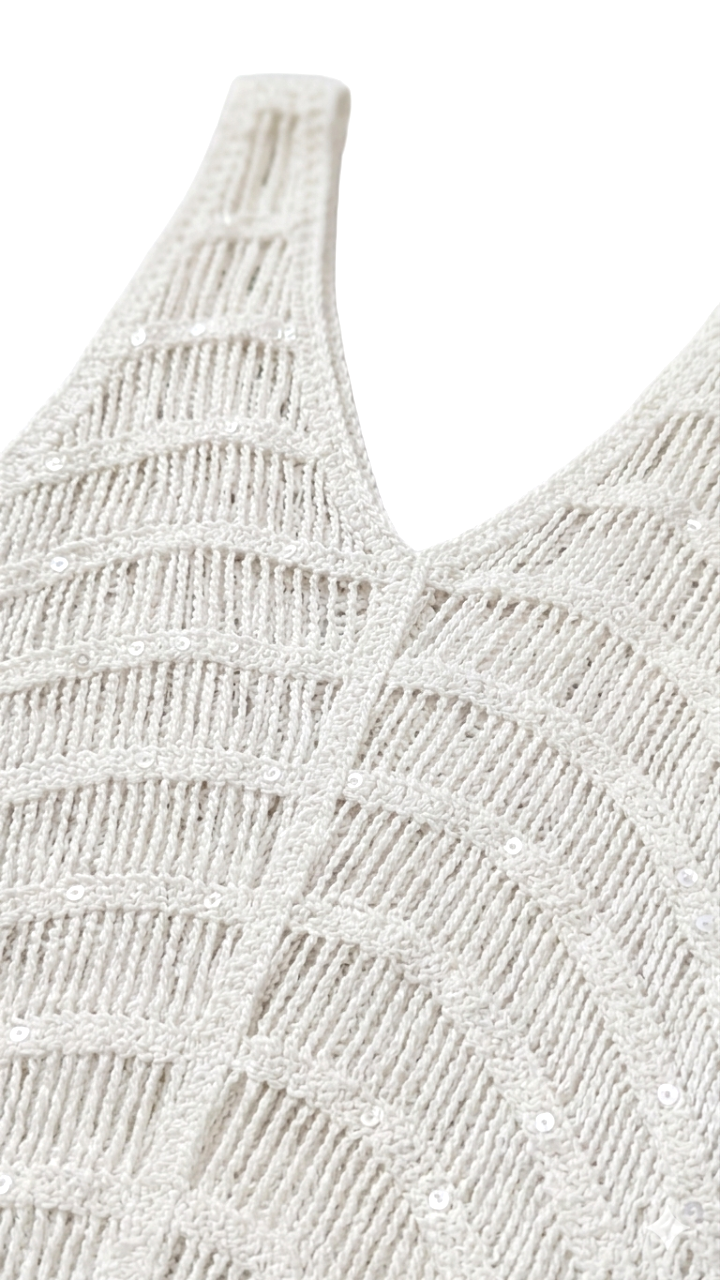 Sequin Crochet Beach Dress