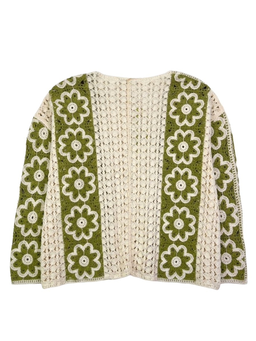 Floral Crochet Cardigan