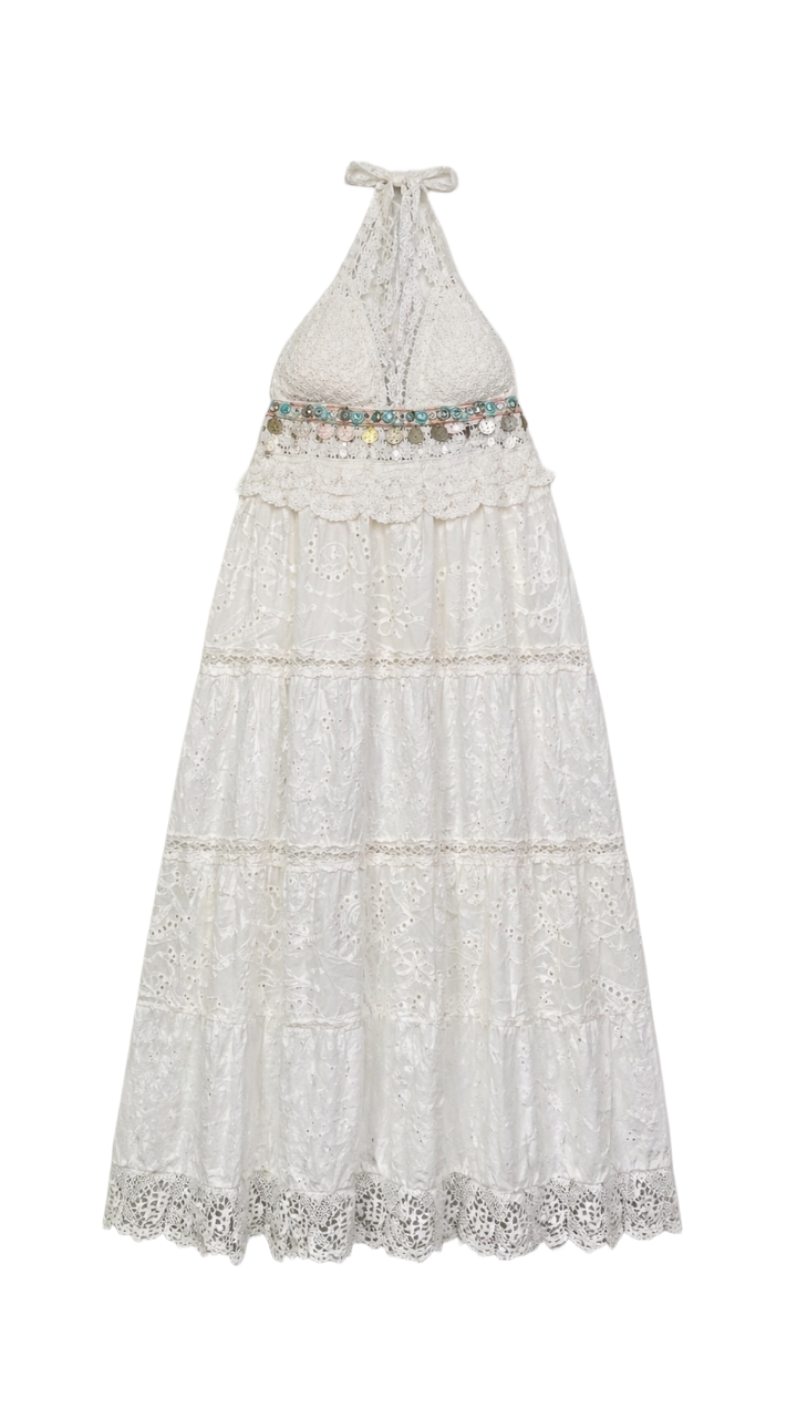 Crochet Maxi Beach Dress