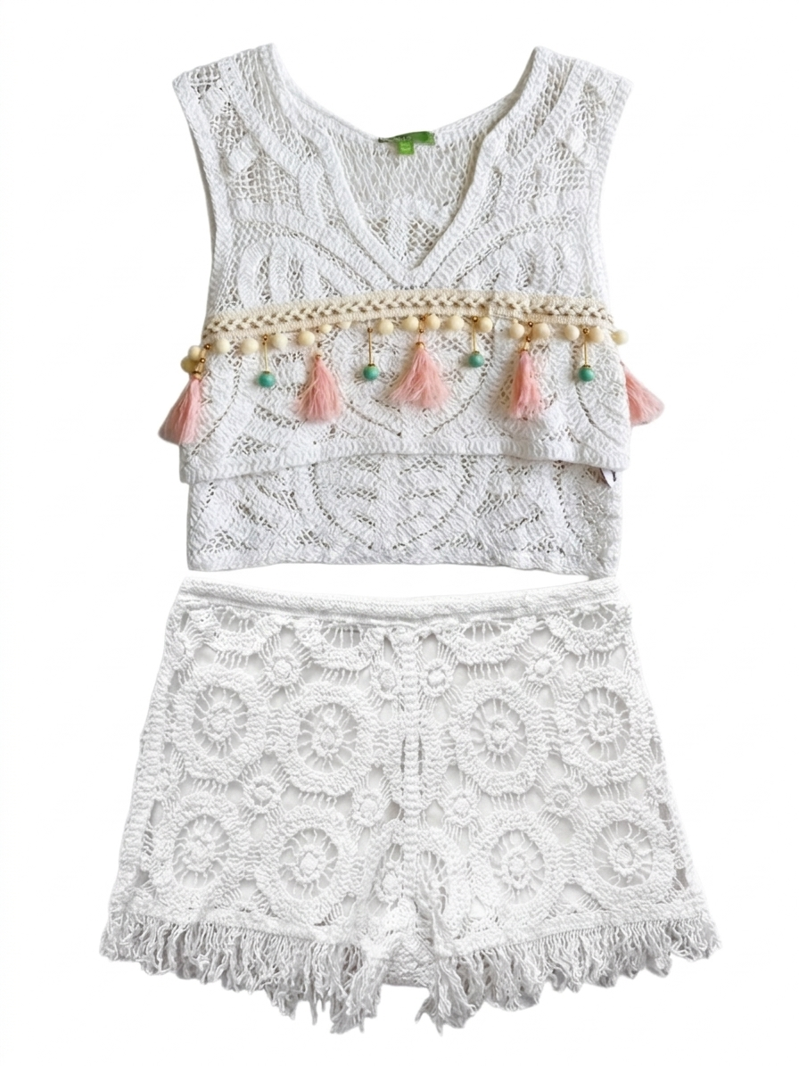 Crochet Beaded Beach Set