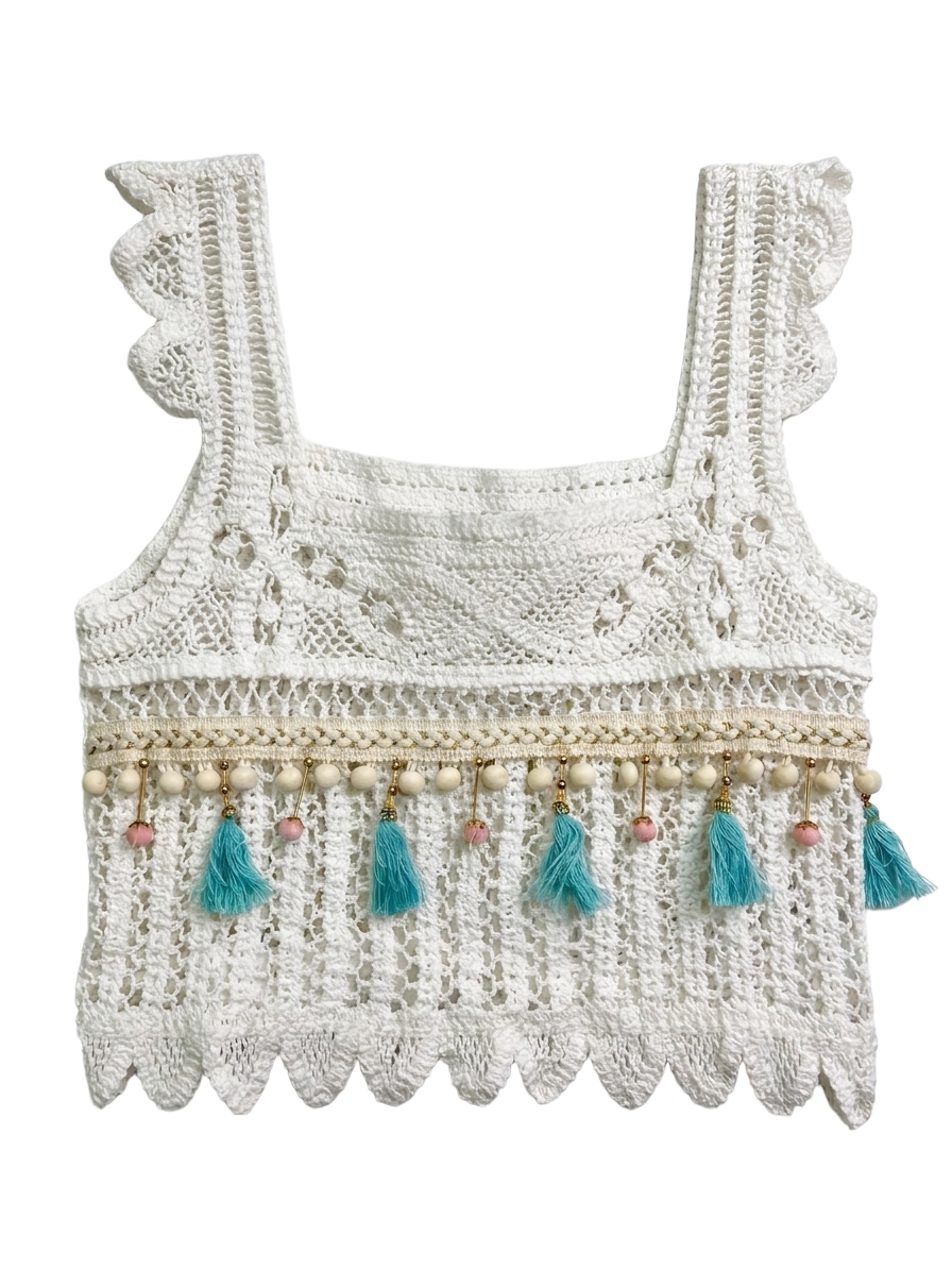 Crochet Tassel Beach Set