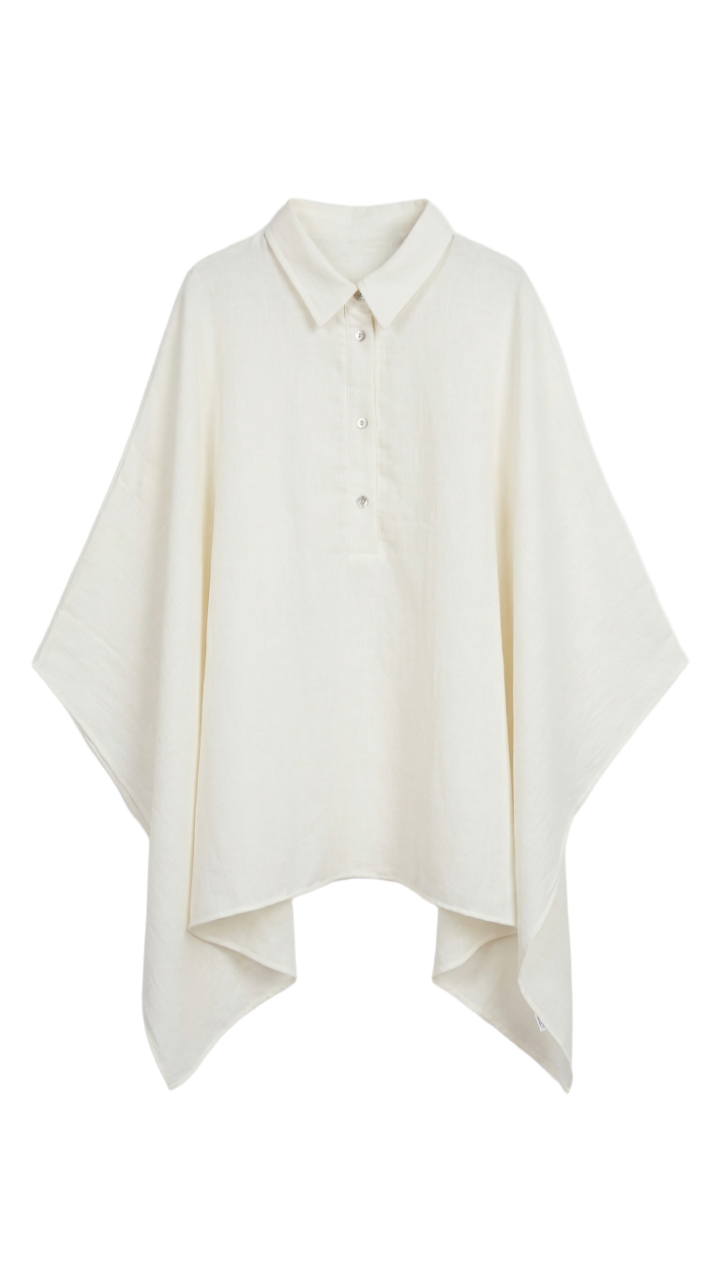 بونشو انسيابي بأكمام باتوينج