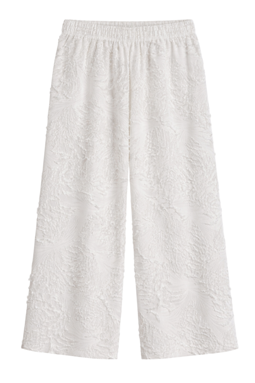 Light Floral Texture Pants