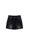 Washed Denim Shorts