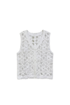 Cropped Crochet Beach Vest