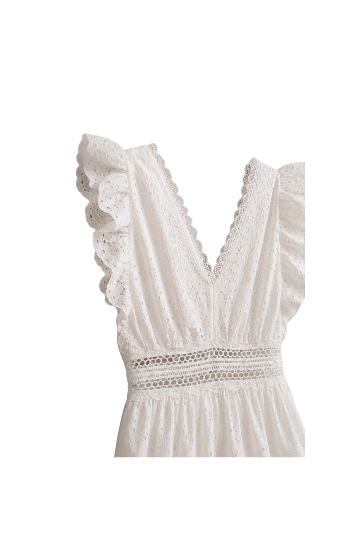Broderie Tiered Dress