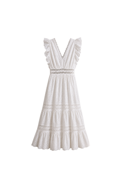 Broderie Tiered Dress