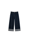 Folded Denim Pants