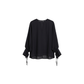Drawstring Sleeve Blouse