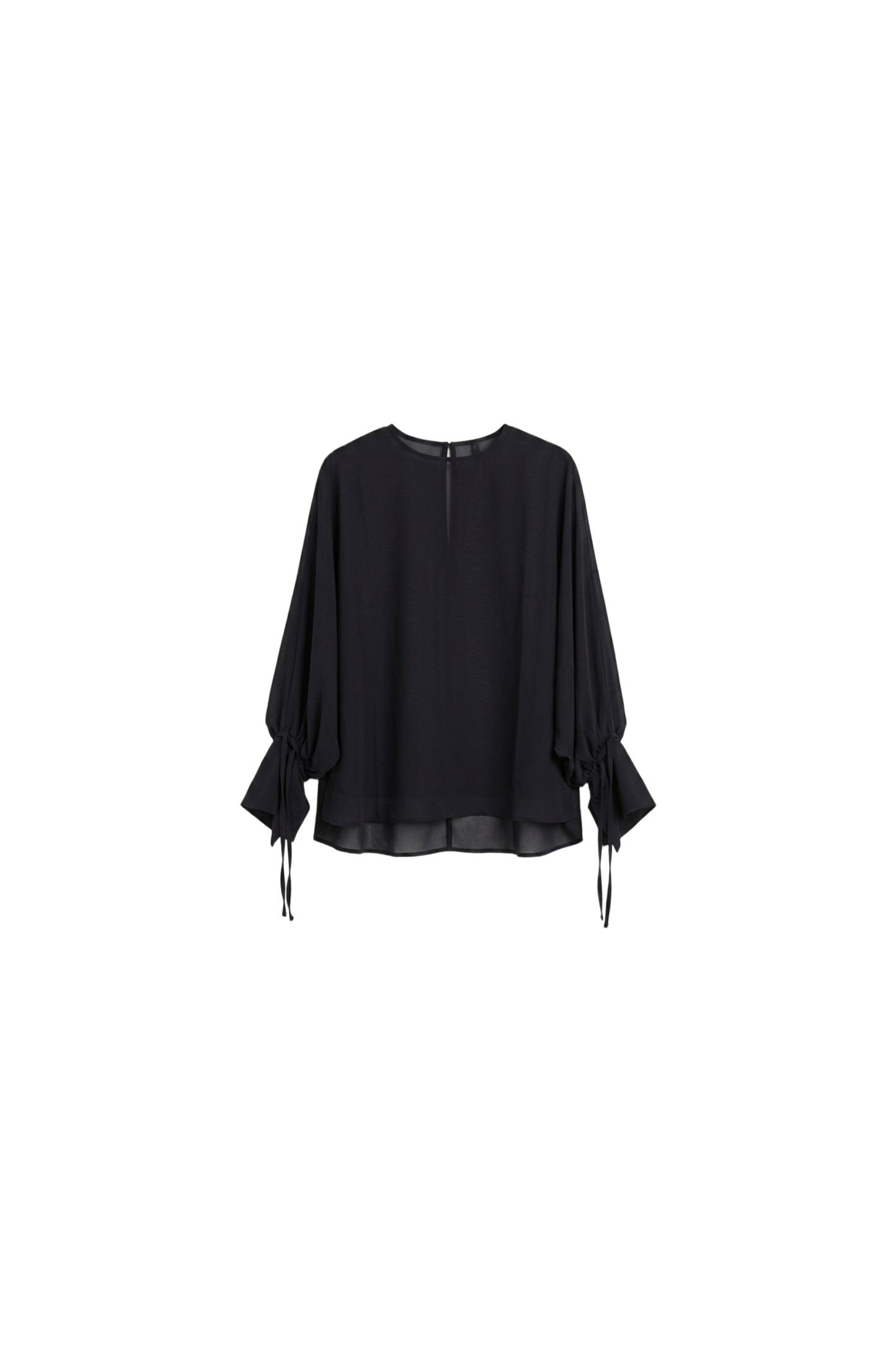 Drawstring Sleeve Blouse