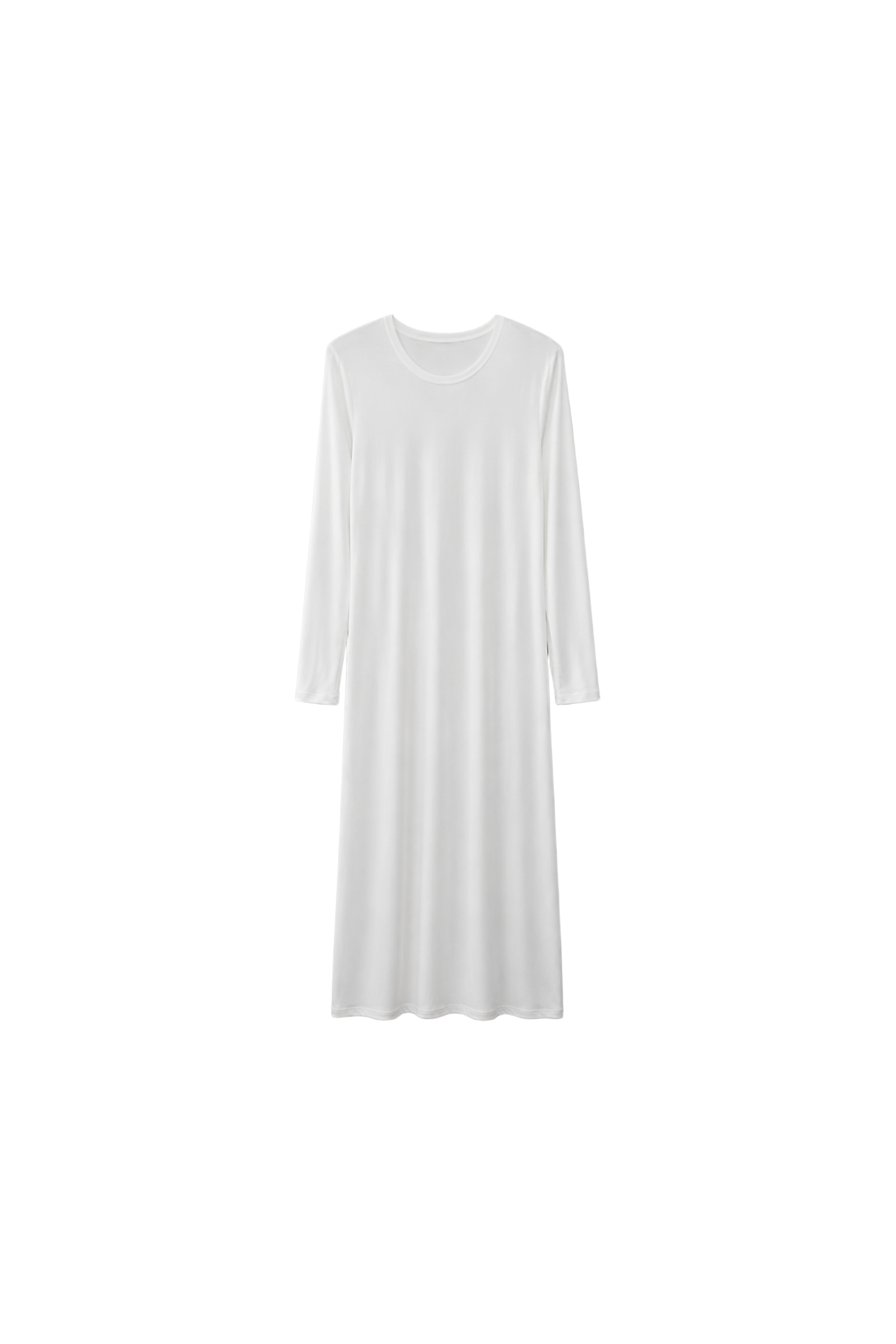 Long Sleeve Crew Neck Midi Dress