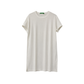 Off White Side Slit Longline T-Shirt