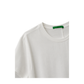 Off White Side Slit Longline T-Shirt