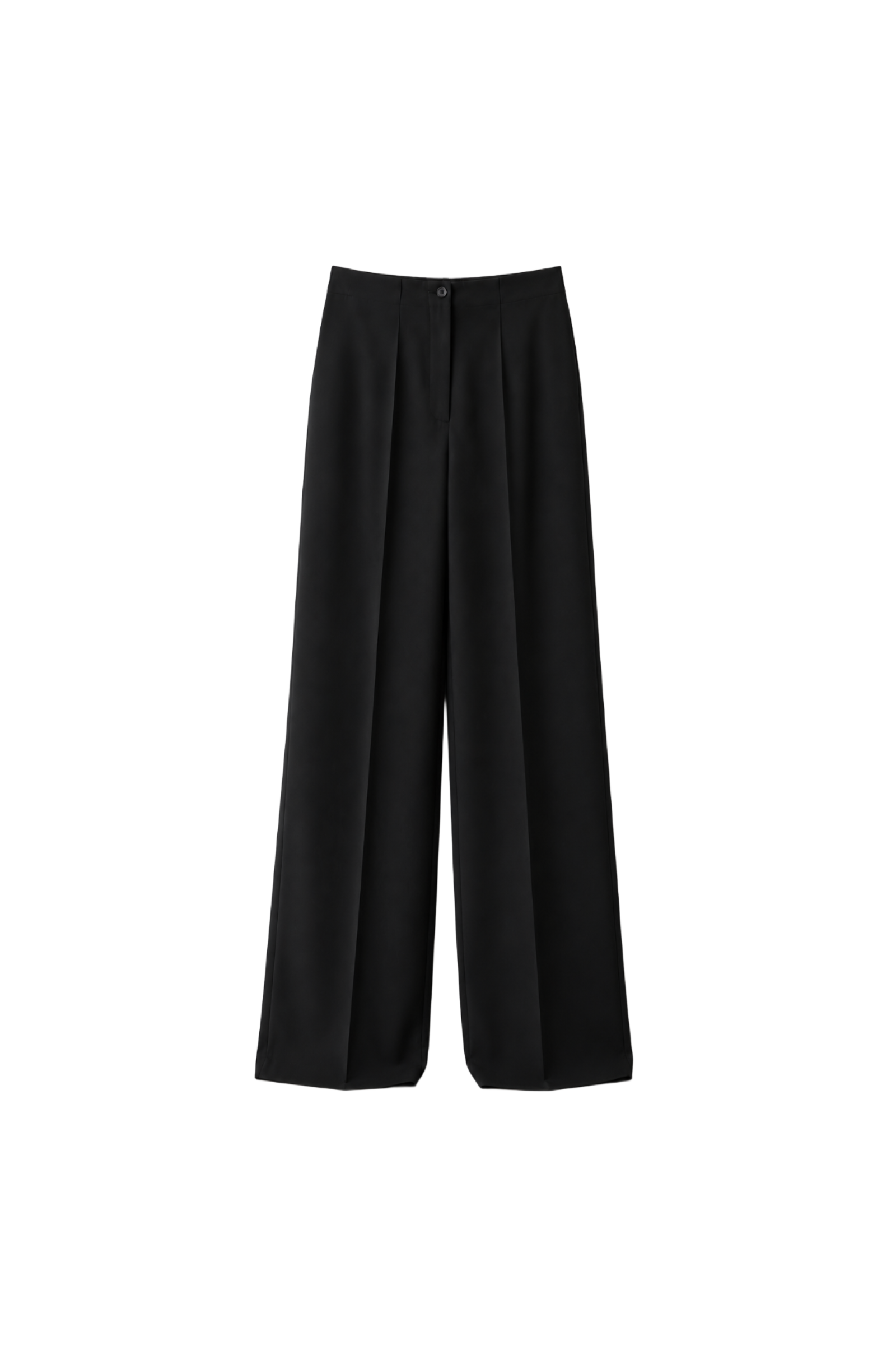 Wide Leg Buttoned Tailored Pants