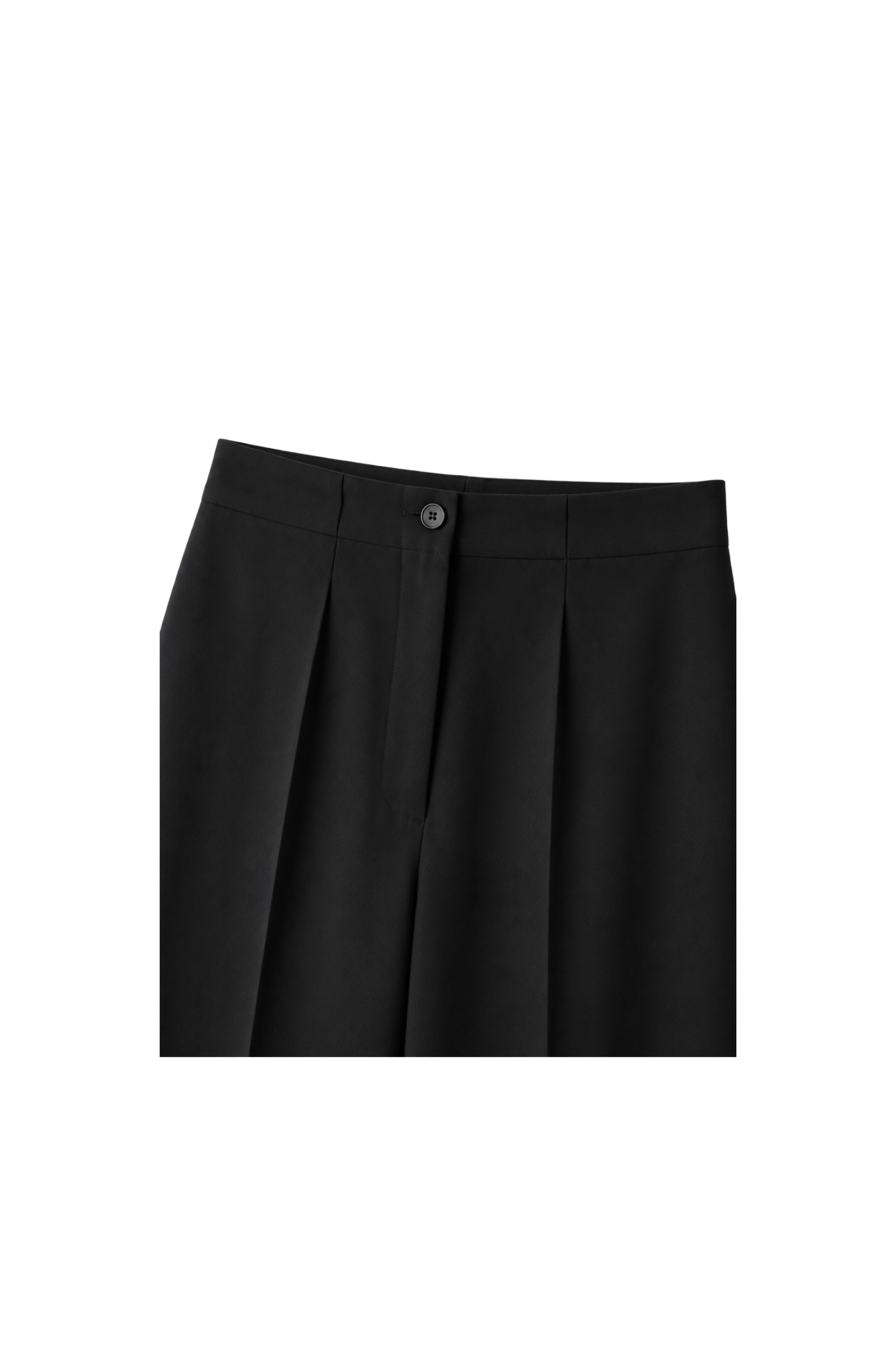 Wide Leg Buttoned Tailored Pants