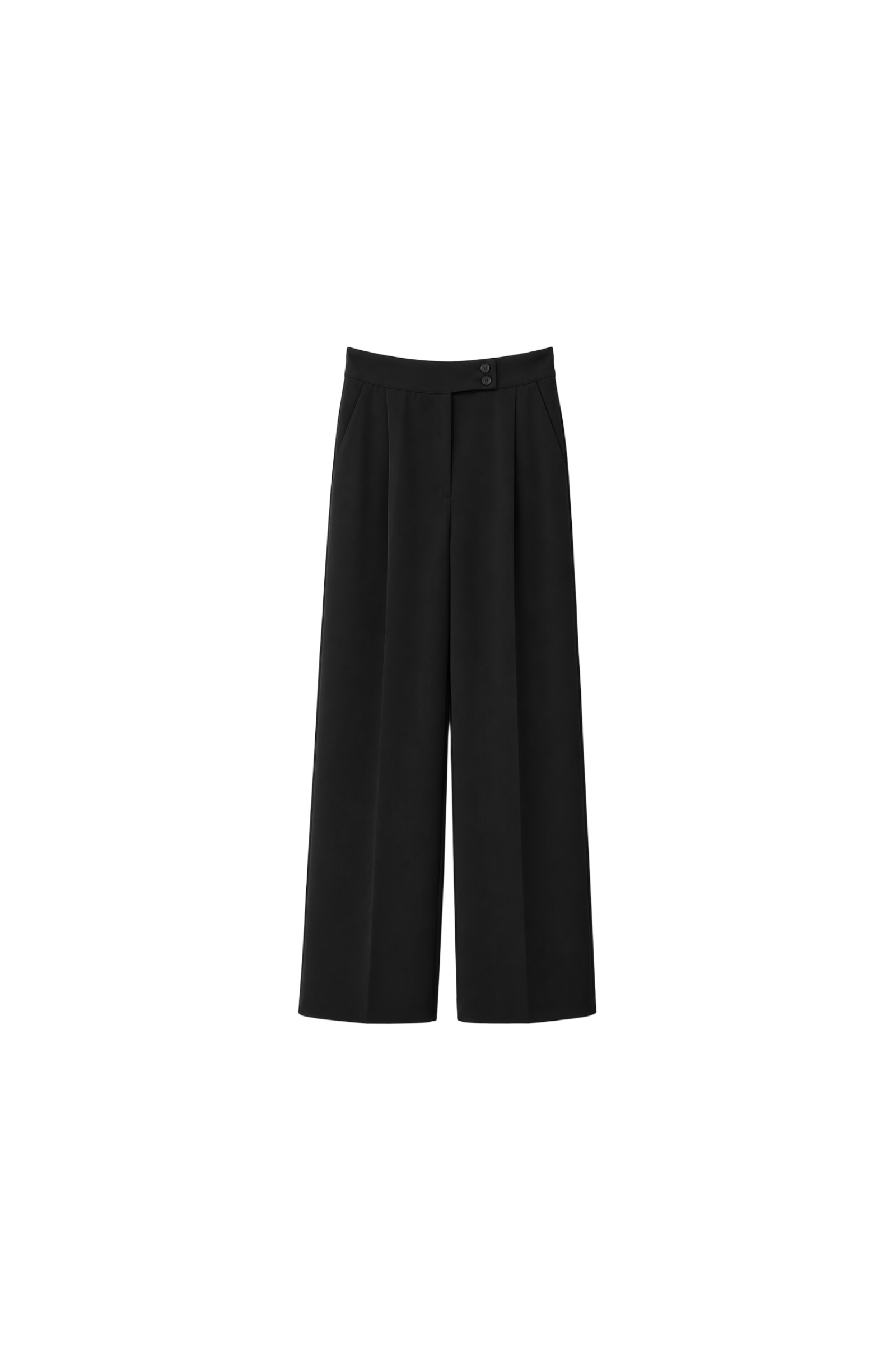 Double Button Wide Leg Pants