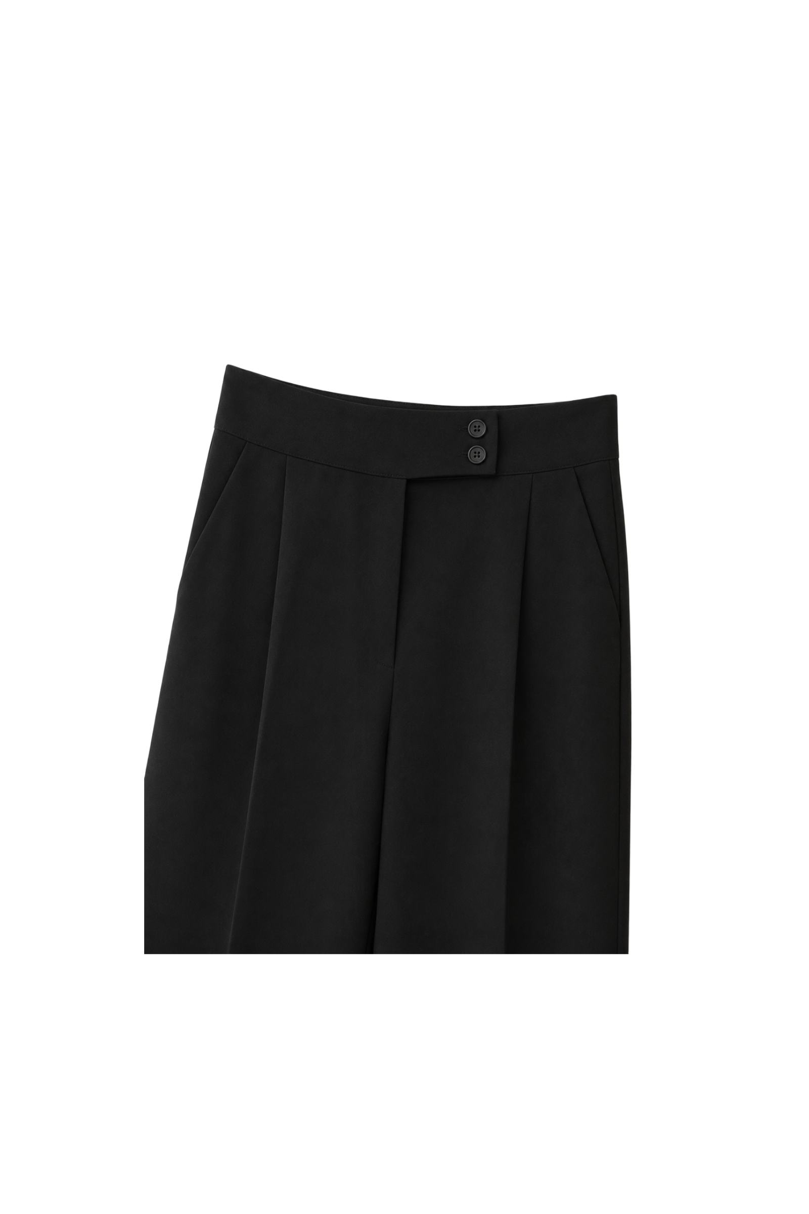 Double Button Wide Leg Pants