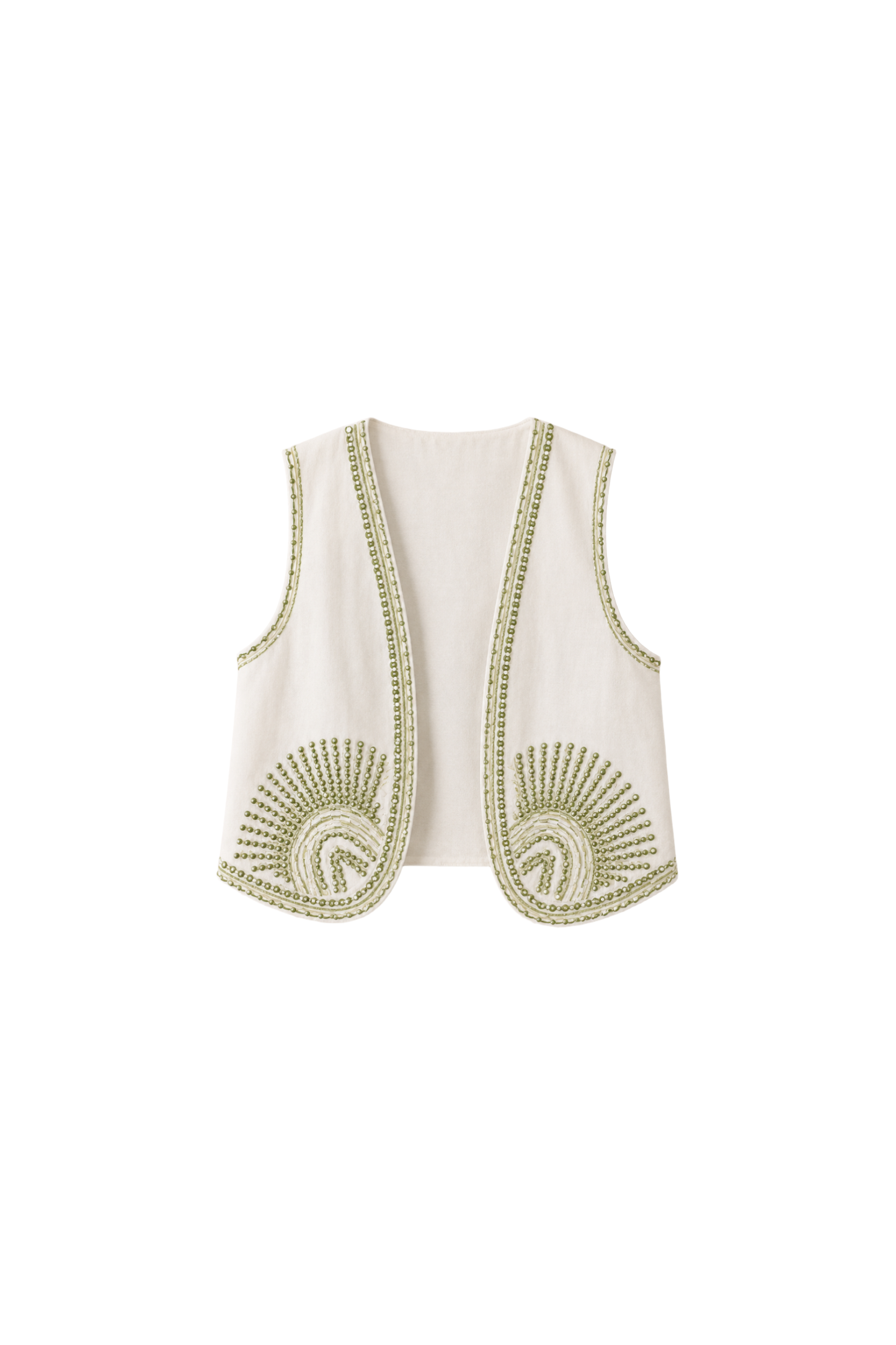 Embroidered Vest Set