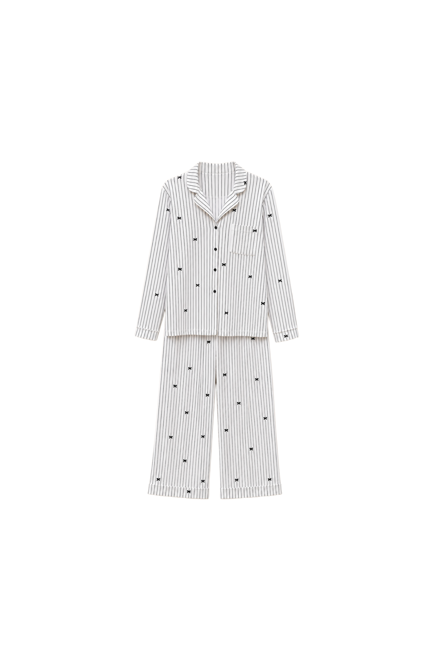 Bow Striped Pajama