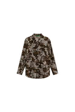 Zebra Crepe Shirt