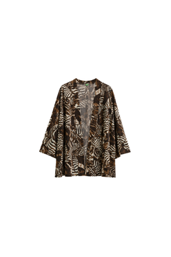 Zebra Belted Kimono