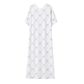 Printed V-Neck Nightgown