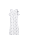 Printed V-Neck Nightgown