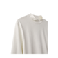 Off White Long Sleeve Mockneck Top