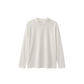 Off White Long Sleeve Mockneck Top