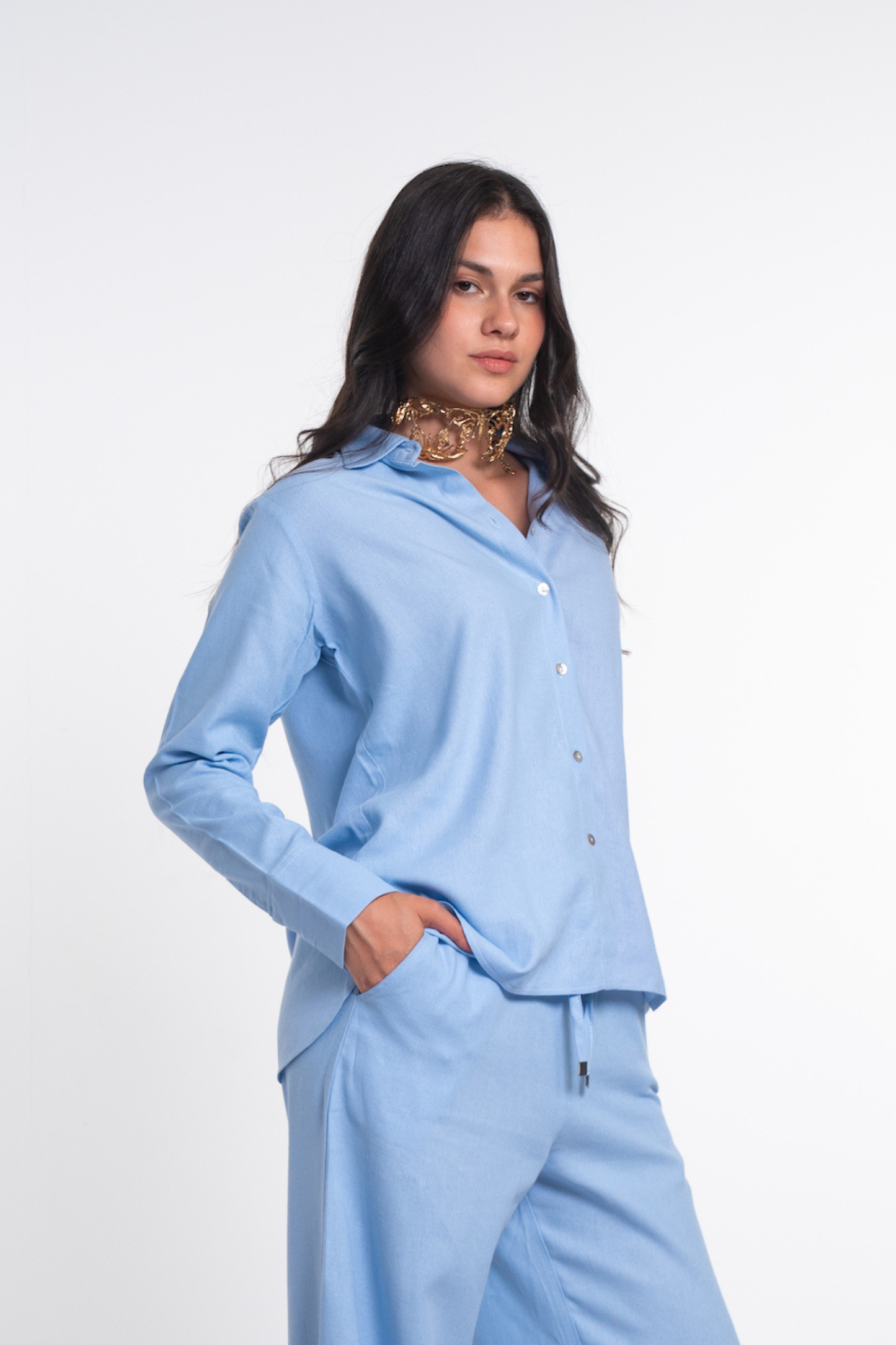 Button Down Closure Shirt