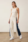 Contrast Side Panel Pants