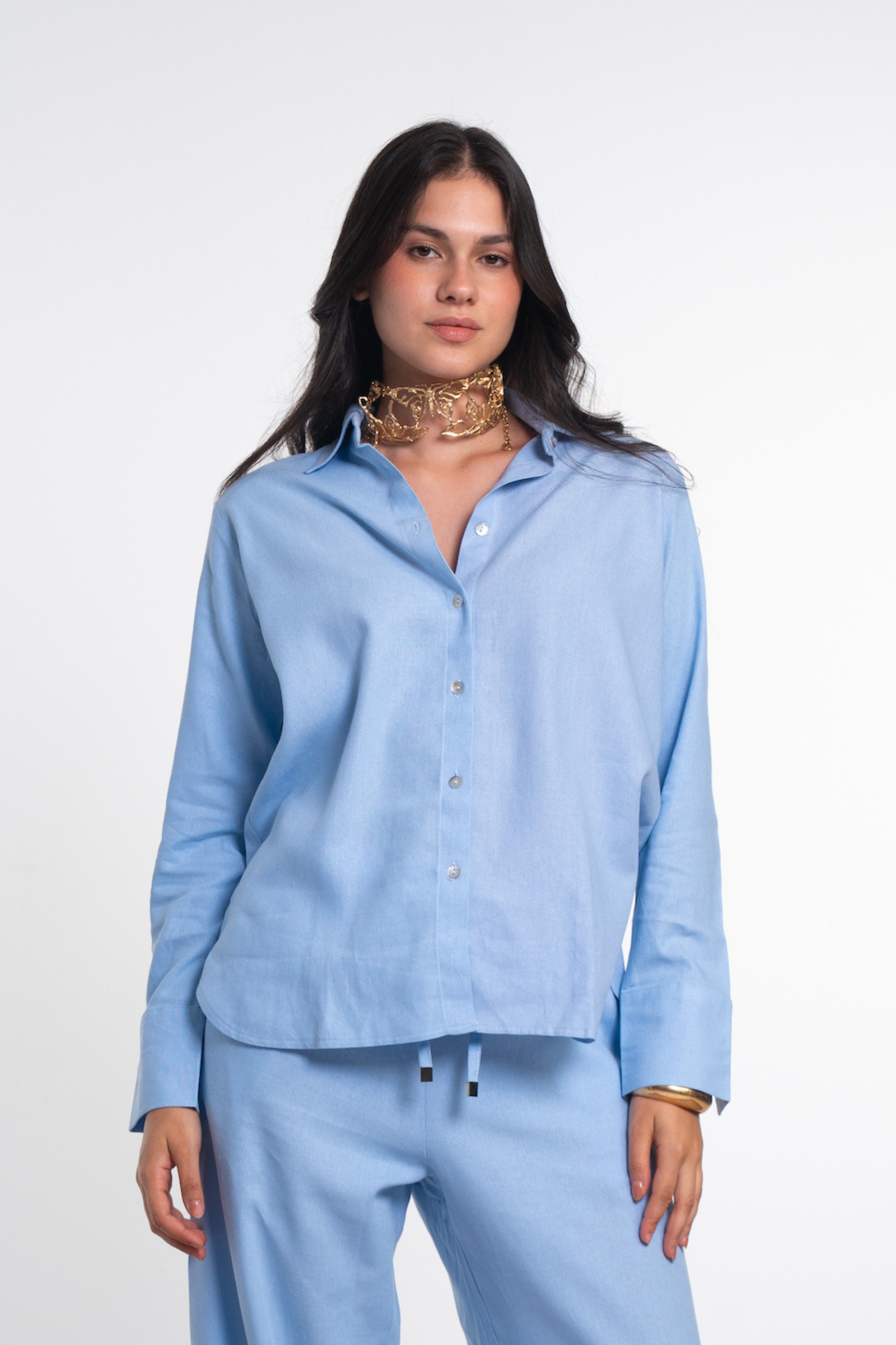 Button Down Closure Shirt