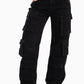 Black Cargo Jeans