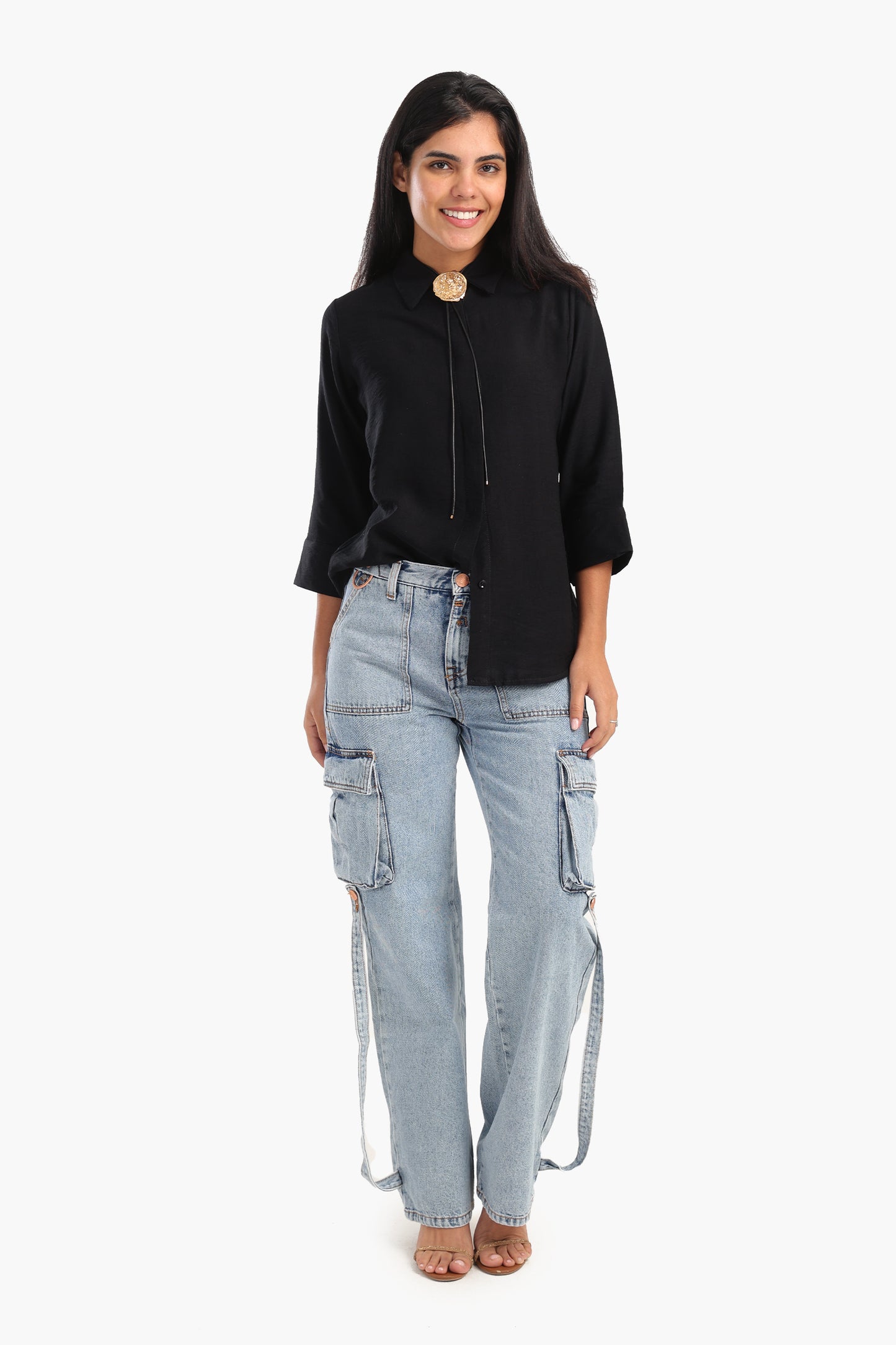 Shirt with Full Hidden Placket