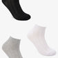 Textured Cotton Socks - 3 Pairs