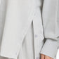Lounge Shirt with Buttoned Slit