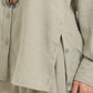 Lounge Shirt with Buttoned Slit