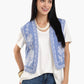 Printed Cropped Vest