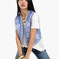 Printed Cropped Vest