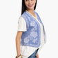 Printed Cropped Vest