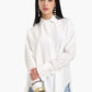 Asymmetrical Viscose Relaxed Shirt