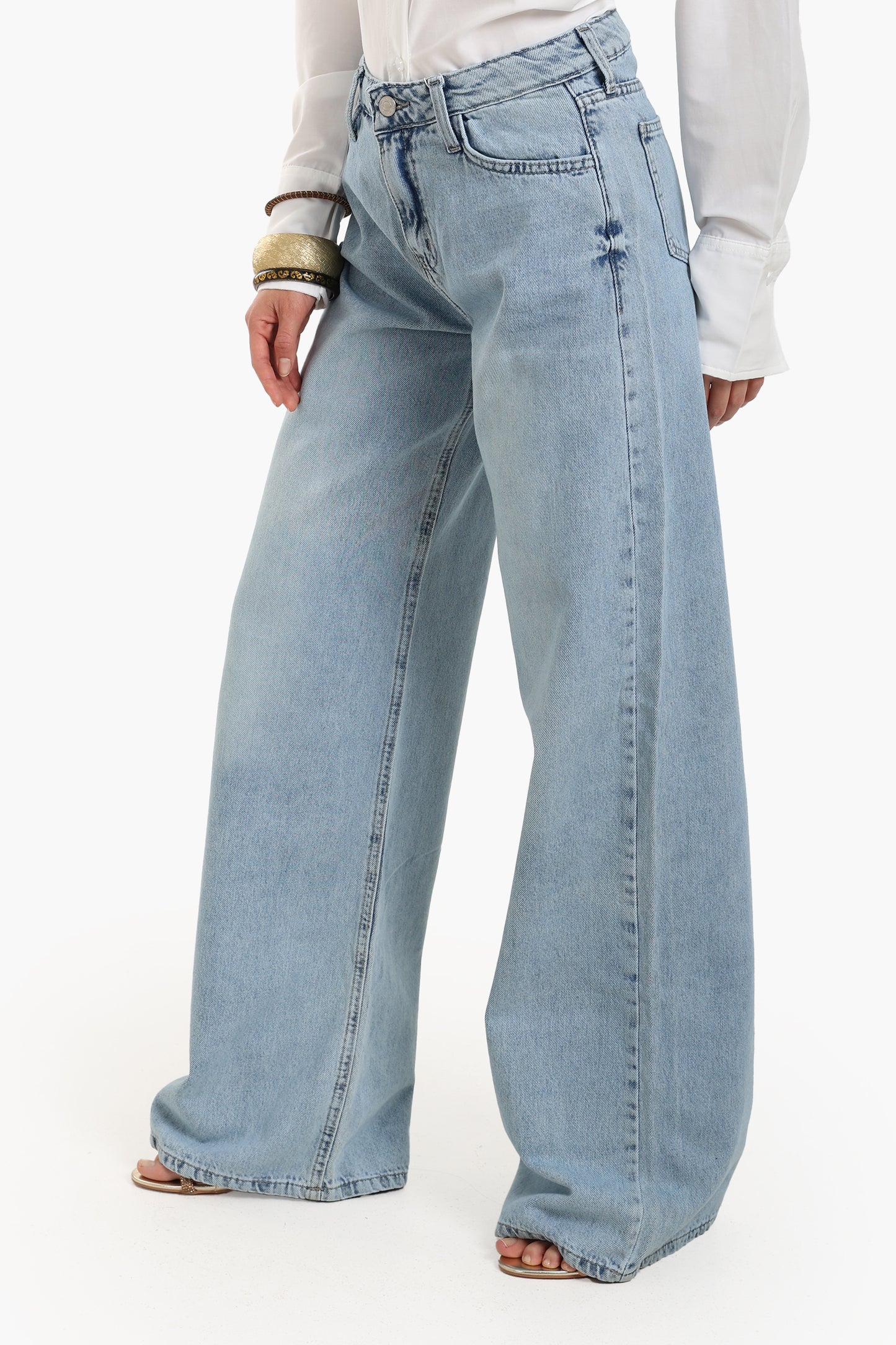 Wide Leg High Waist Jeans