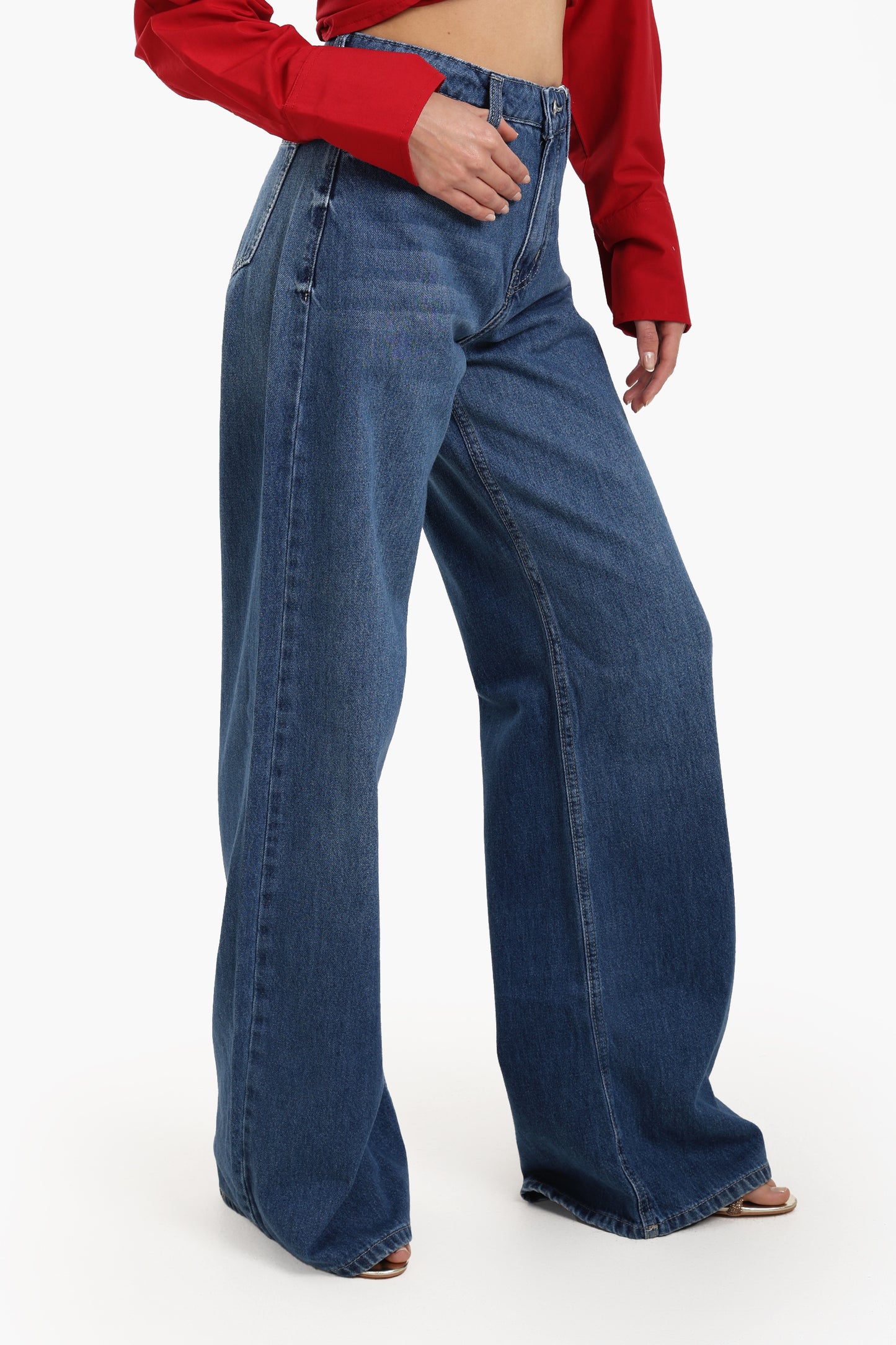 Wide Leg High Waist Jeans