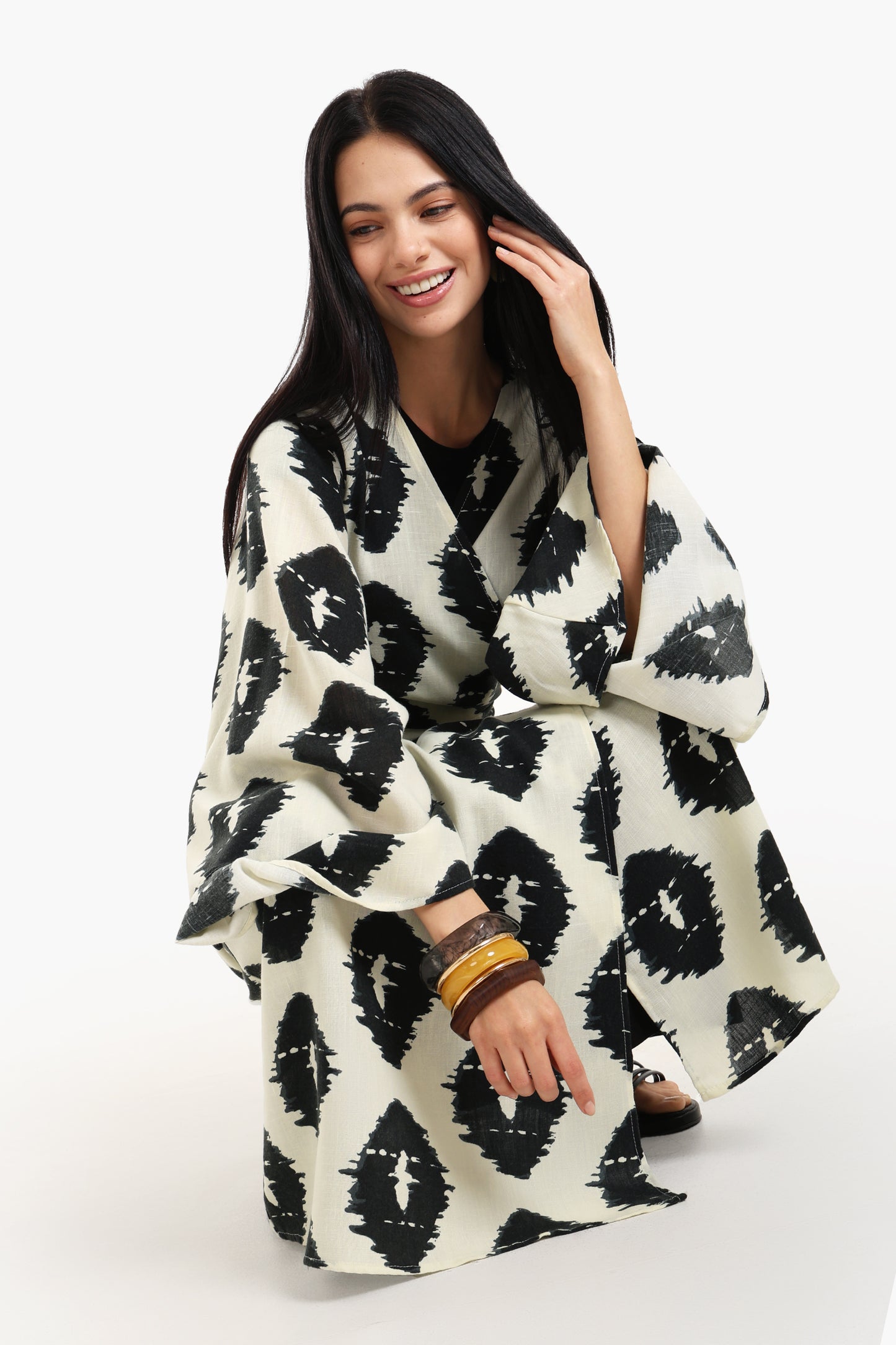 Wrap Up Printed Maxi Dress