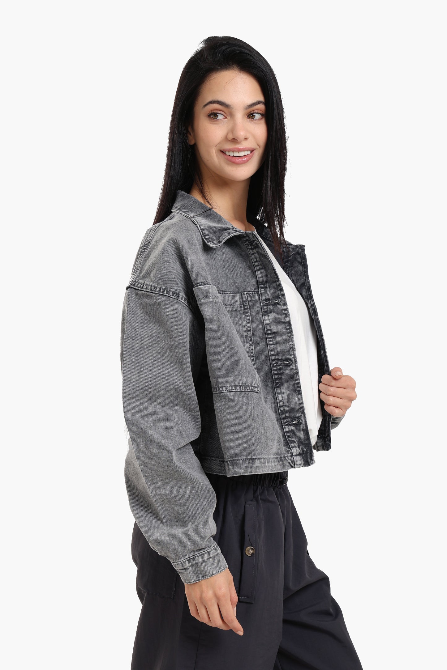 Cropped Denim Jacket